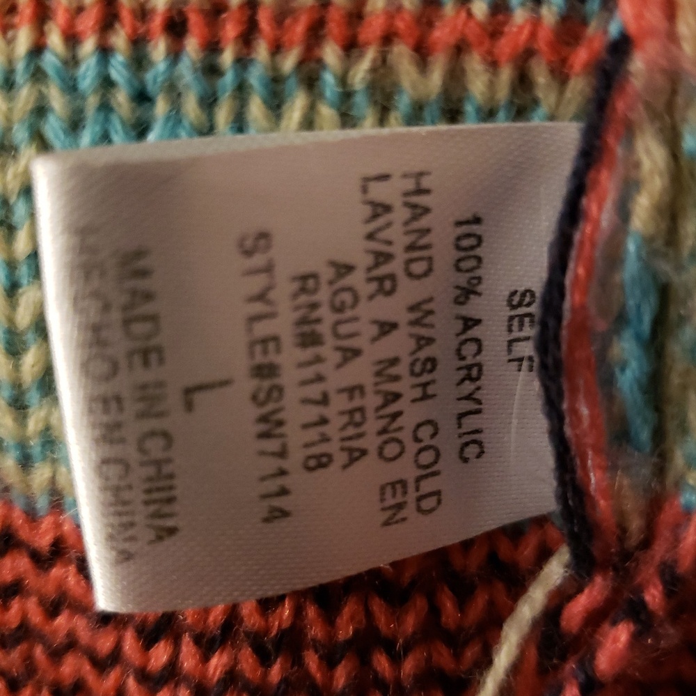 BEAUTIFUL AZTEC PRINT DRAPE FRONT CARDIGAN - Picture 4 of 5